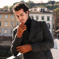 Antonio (brown) – Luxurious Italian peccary leather gloves with cashmere lining 2