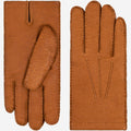 Antonio (brown) – Luxurious Italian peccary leather gloves with cashmere lining 1