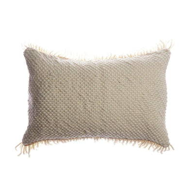 Penachos Fringed Wool Pillow, by Homelosophy