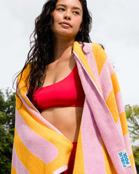 Classic Cabana Towel — Pink Lemonade