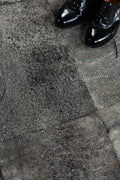 PLAIN STACKED - Charcoal Lambskin Rug 3