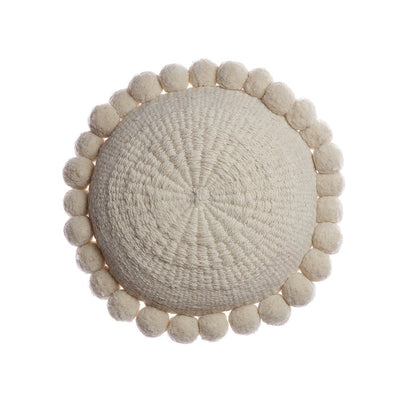 Pom Pom Round Pillow, by Homelosophy