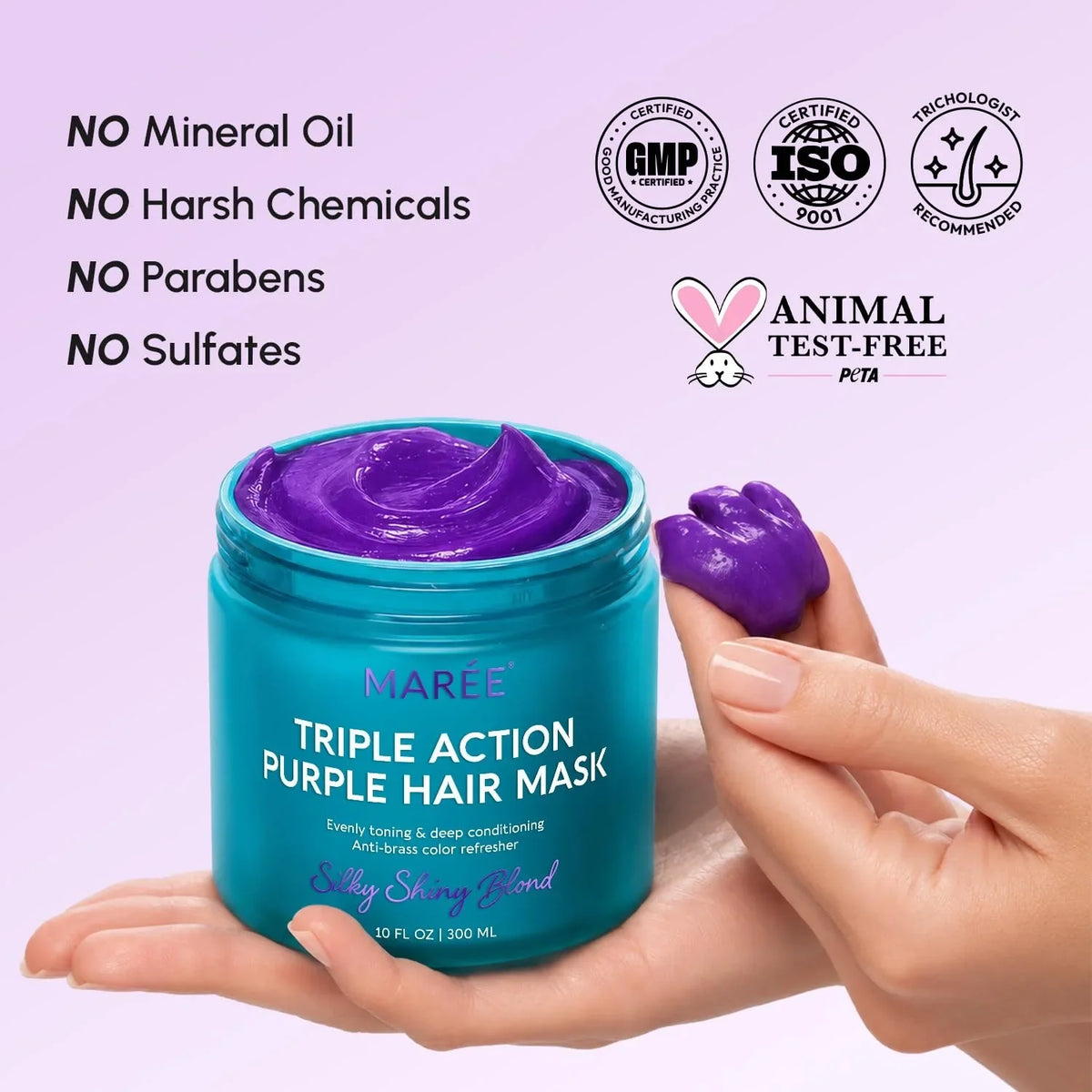 Purple Mask for Blonde Hair