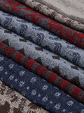 Federico (red/blue) - Warm and soft Italian scarf from wool blend 5