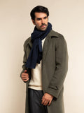 Bruno (blue) - Warm and soft Italian scarf from wool blend 9
