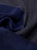 Romeo (blue/grey) - Italian warm and soft scarf made from 100% wool 3