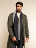 Romeo (blue/grey) - Italian warm and soft scarf made from 100% wool 6
