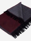 Romeo (red/grey) - Italian warm and soft scarf made from 100% wool 5
