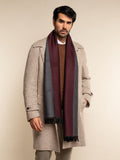Romeo (red/grey) - Italian warm and soft scarf made from 100% wool 7