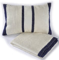 Silk Striped Rustic Pillow 4