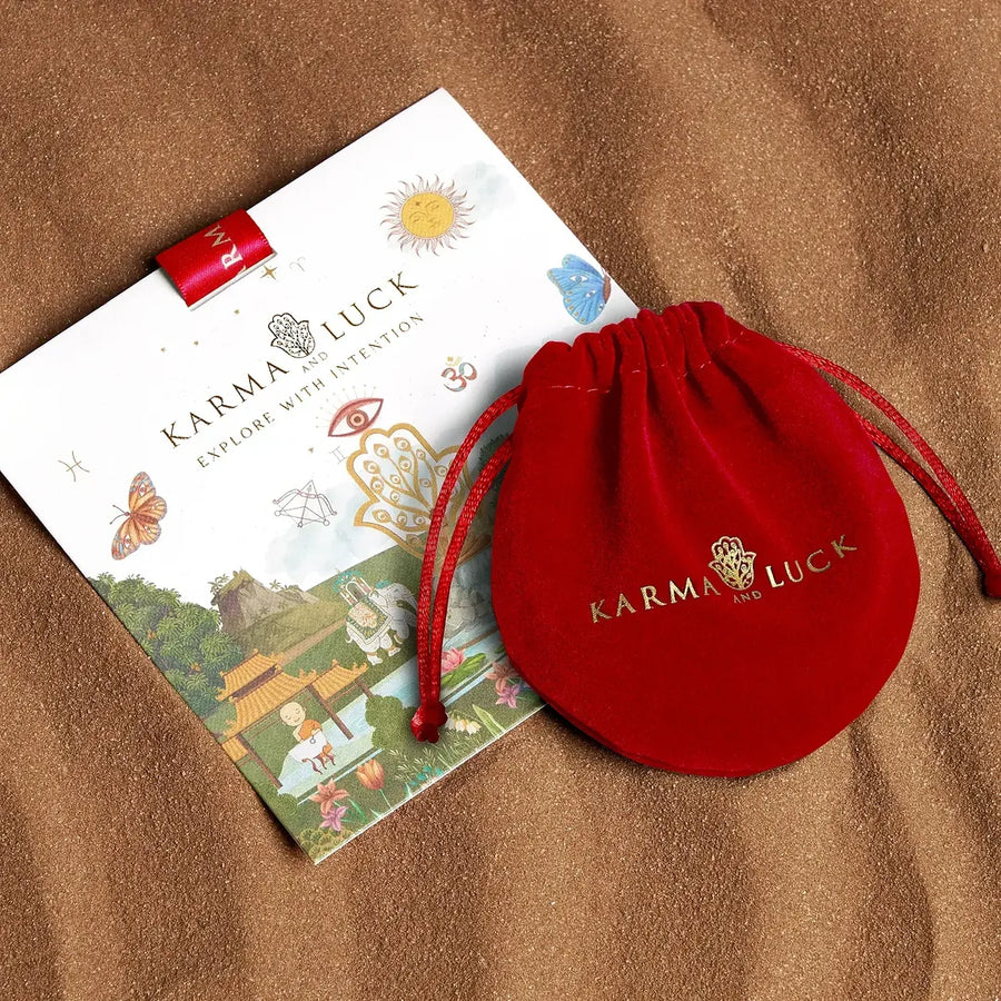 Infinite Wisdom Men's Karma Circle Red String Bracelet