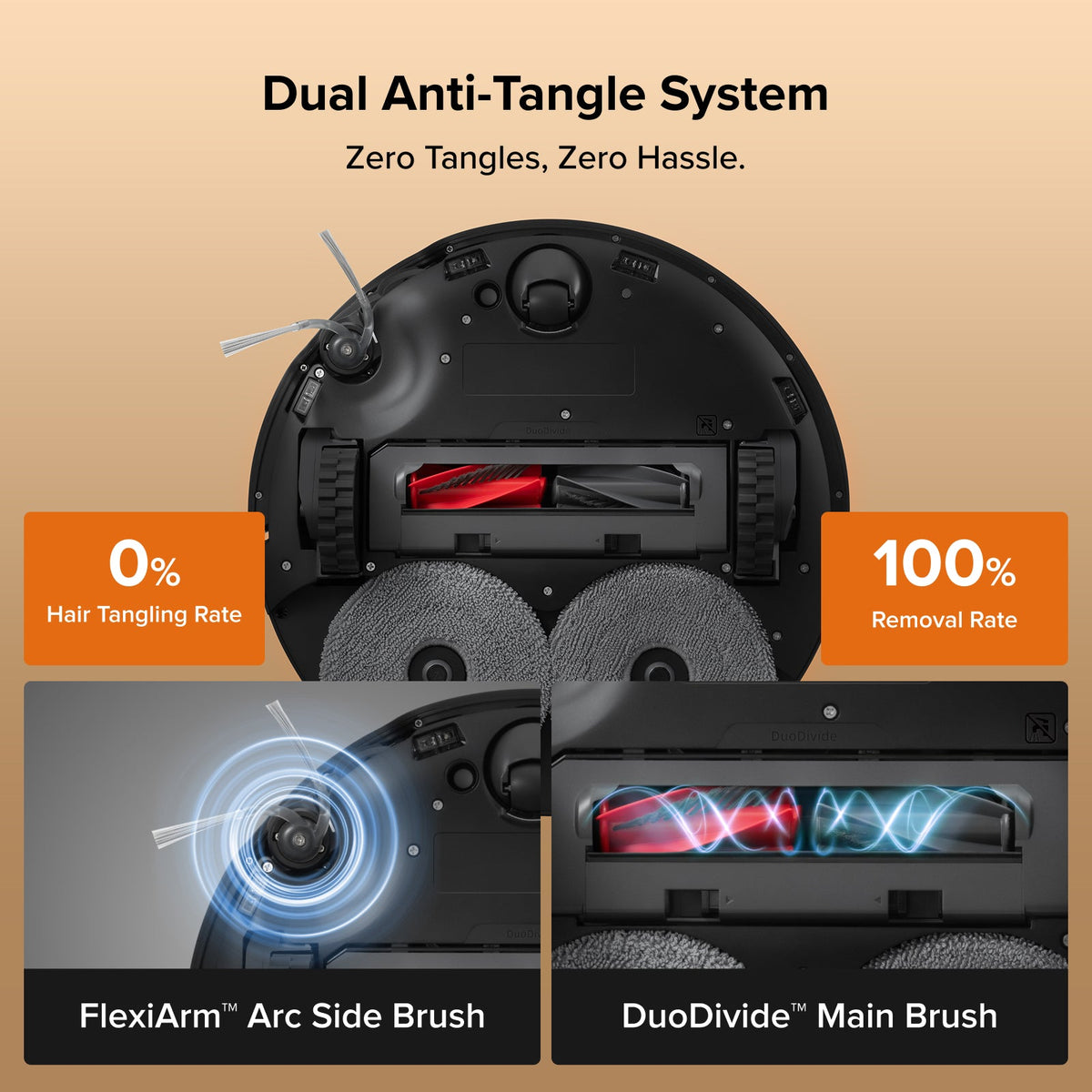 Roborock Qrevo Edge 2 Robot Vacuum & Mop | 25,000 Pa HyperForce™ Suction, Dual Anti-Tangle