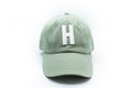 Dusty Sage Letter Baseball Hat 1