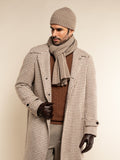 Napoli (brown) - Italian 100% cashmere ribbed scarf (unisex) 7