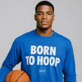Born To Hoop - Long Sleeve - Blue 4