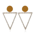 Gold Triangle Earrings 3