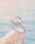 Salt + Sea 'Seashells Are Love Letters In The Sand' Locket Ring 2