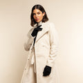 Silvia (black) - Italian suede leather gloves with luxurious cashmere lining 10