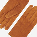 Silvia (cognac) - Italian suede leather gloves with luxurious cashmere lining 4