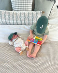 Hunter Green Letter Baseball Hat 6
