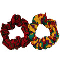 African Print Hair Scrunchies 1