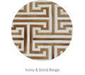 T MODEL – Maze-Inspired Cowhide Patch Rug 7