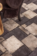 TETRIS HI & LOW – Dimensional Custom Shearling Rug 1