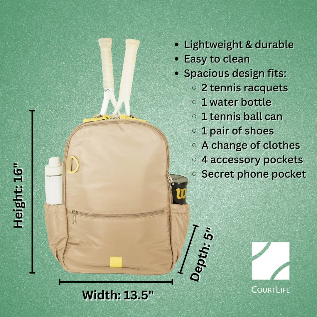 The BaseLiner Backpack - Sports Bag for Tennis and Pickleball