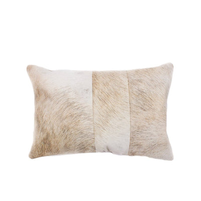 Tri Cowhide Lumbar Pillow, by Homelosophy