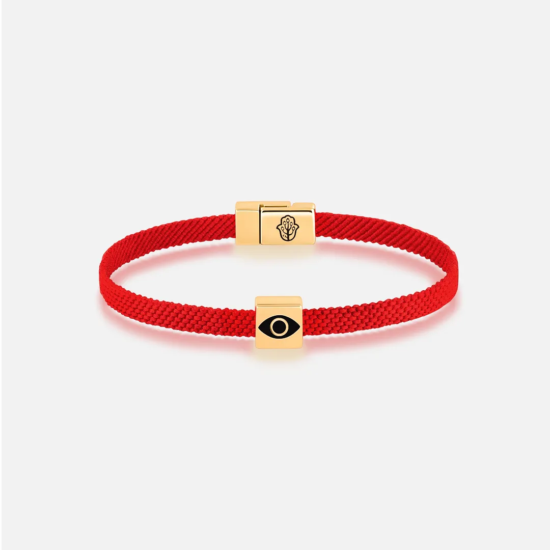 Ethereal Insight Men's Evil Eye Red String Bracelet