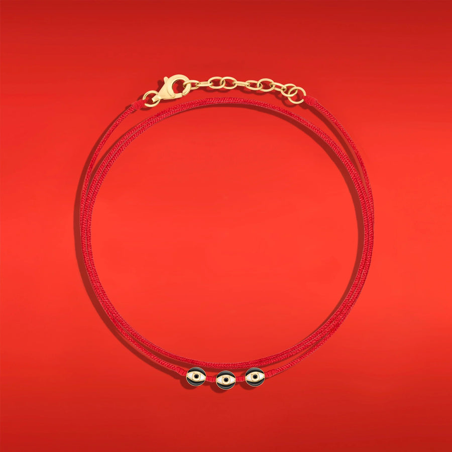 Amplified Protection - Evil Eye Red String Bracelet