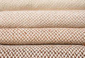 Camel Stripes Wool Blend Blanket 2