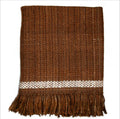 Camel Stripes Wool Blend Blanket 6