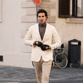 Umberto (black) - Italian lambskin leather driving gloves & touchscreen feature 6