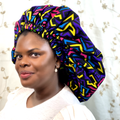 Duma Mbili 2XL Kente Silk Lined African Print Bonnet 2