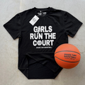 Girls Run The Court - T-Shirt - Black 2