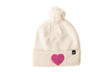 Terry Heart Patch Pom Pom Hat 8