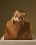 Viviana (cognac) - Italian suede leather women’s handbag 4