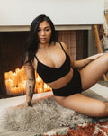 Longline Bralette - Black 3
