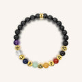 Invigorated Aim - Lava Stone Chakra Bracelet 1