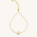 In Full Bloom Diamond Lotus Charm Bracelet 1