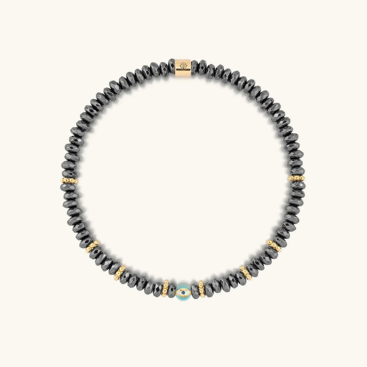 Earth Guardian - Hematite Evil Eye Bracelet