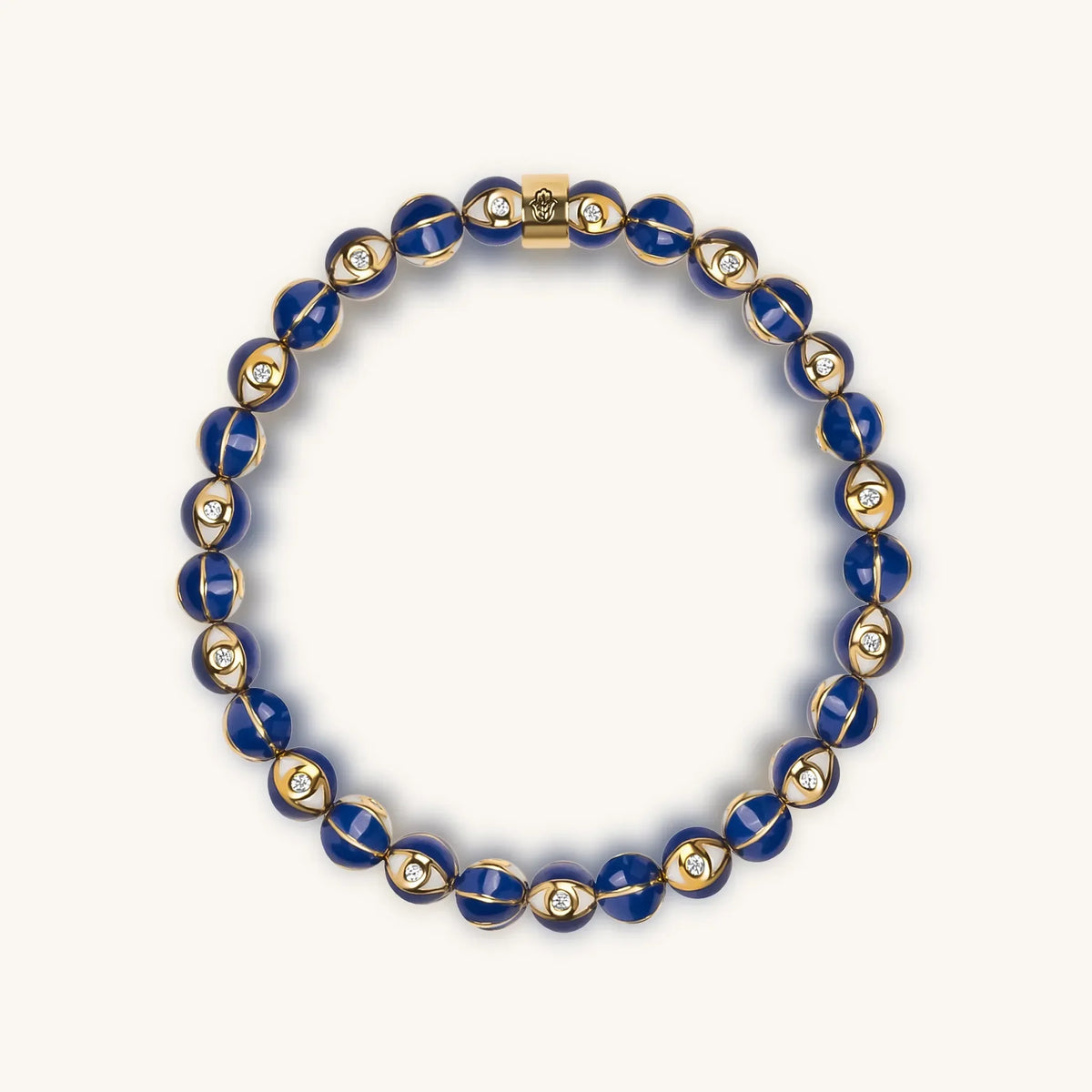 Heavenly Spirit - Navy Enamel Evil Eye Charm Bracelet