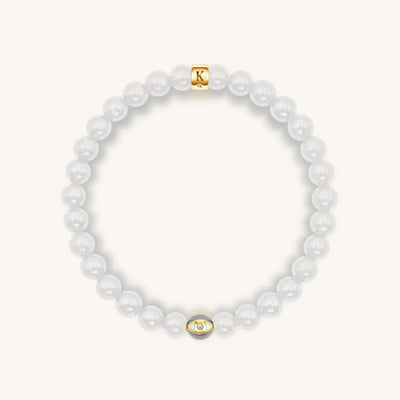 Renewed Inspiration Moonstone June Birthstone Evil Eye Bracelet