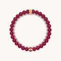 Conscious Motivation Ruby Agate July Birthstone Evil Eye Bracelet 1
