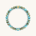Divine Healing - Turquoise December Birthstone Evil Eye Bracelet 1