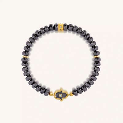 Guardian Spirit Hematite & Aquamarine Bracelet