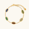 Harmonious Guardian Evil Eye Multi-Stone Bracelet 1