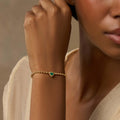 Blessed & Peaceful Malachite Heart Bracelet 2