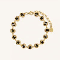 Ethereal Guard Evil Eye Onyx Bracelet